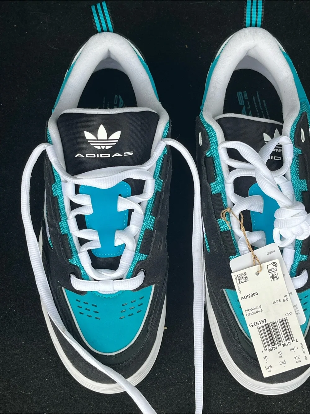 adidas ADI2000 Lab Green/Cloud White/Gum Men’s Athletic Mesh Sneakers GZ6187